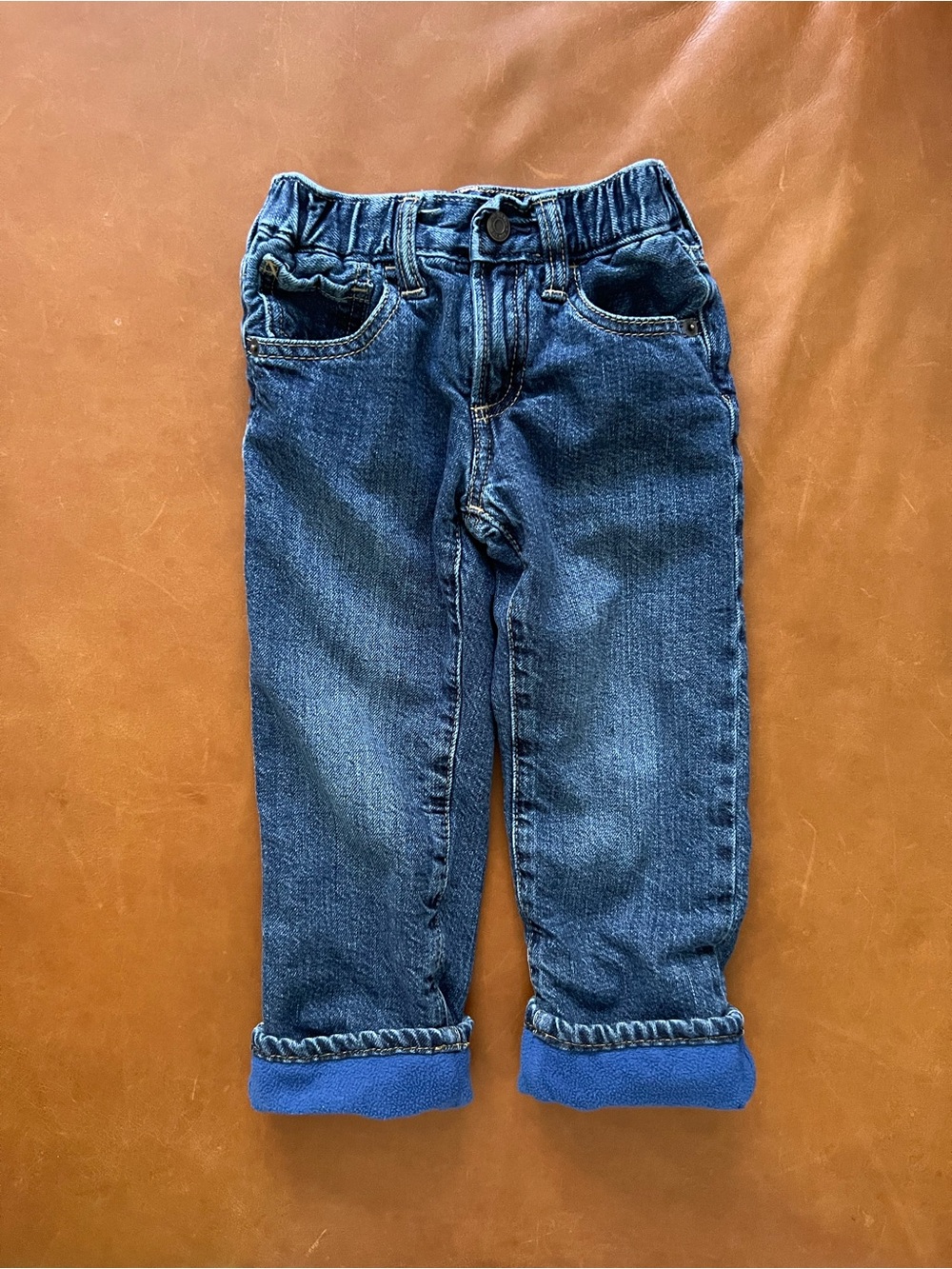 GAP Fleece Lined Staight Jeans, 4yrs